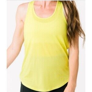ZYIA Active Athletic Tank Top Women’s Medium Yellow Racerback Workout Yoga Gym